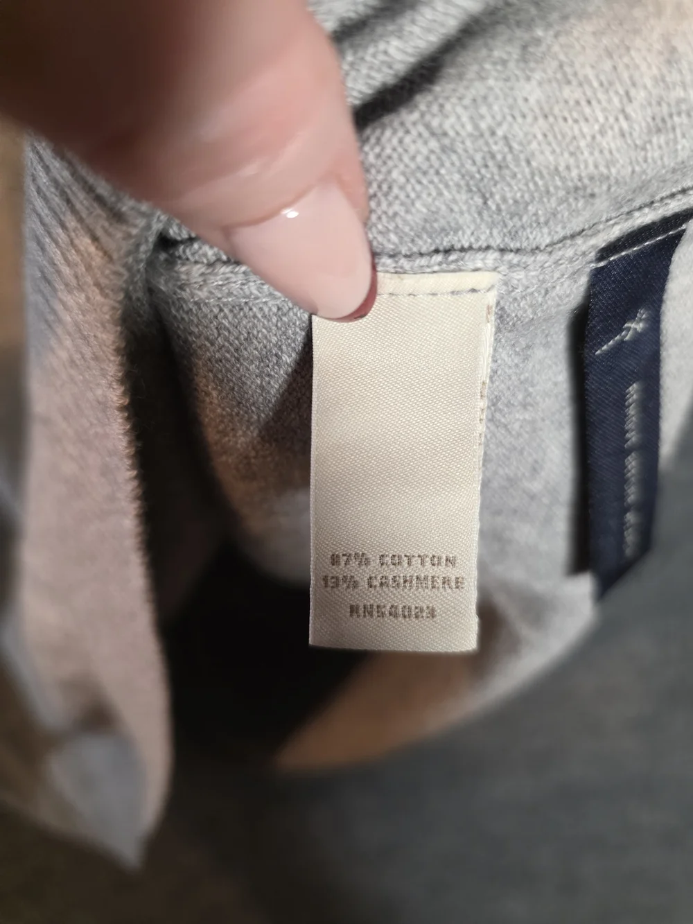Banana Republic Cotton Cashmere Sweater Vest Mens XL Gray V Neck NWT